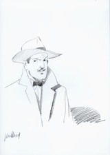 JUILLARD BLAKE ET MORTIMER PORTRAIT D'OLRIK TIRAGE A4