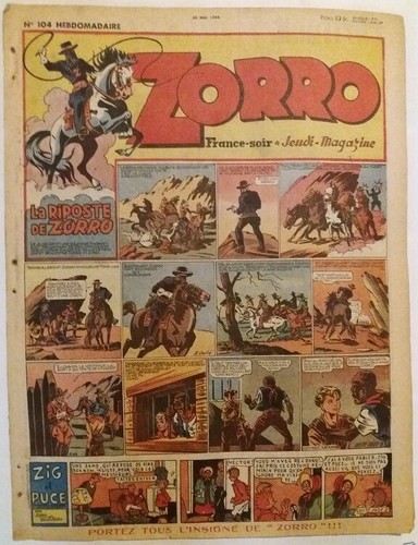 Zorro jeudi magazine 104 - zorro,