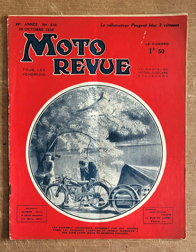 Moto revue 816 1938 - moto, ;