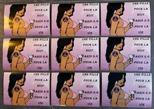 Lot 9 Stickers Autocollants