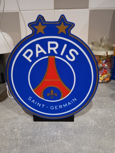 Logo lumineux psg 2 étoiles - psg,