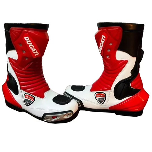 Ducati bottes cuir course moto