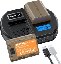 NP-FZ100 Batteries 3000mAh Pack de 2 & Chargeur Rapide PD18W pour Sony