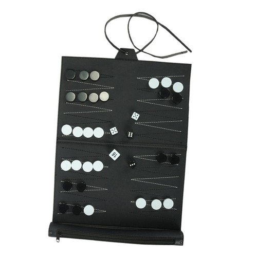 Ensemble backgammon cuir - ensemble,