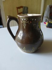 POT A LAIT chocolat bec verseur en céramique de saint uze émaillé