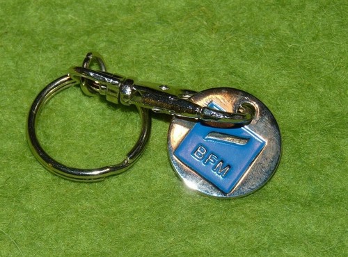 Porte clés jeton caddie - clés,