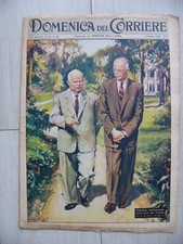 1959 Revue italienne ITALIE  Nikita Khrouchtchev Dwight Eisenhower Camp David