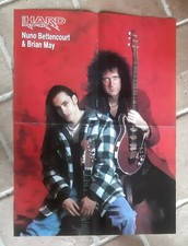 poster affiche revue magazine français Rock BRIAN MAY NUNO BETTENCOURT 56x42cm 