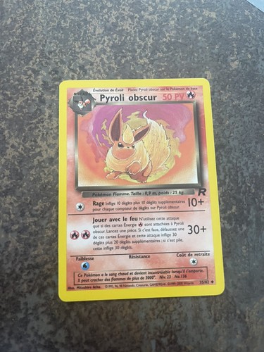 Carte pokémon pyroli - pokémon, obscur