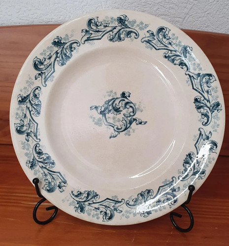 Assiette antique longwy - assiette,