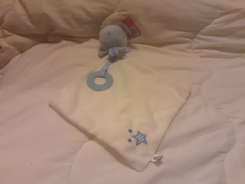 Doudou pieuvre mouchoir blanc - pieuvre,