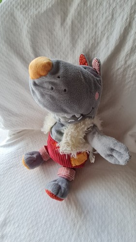 Lilliputiens doudou loup gris - lilliputiens,