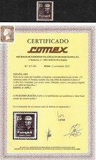 Visite Caudillo A Canaries 1090 Année 1951 - Certificat Comex - Grande Luxe MNH