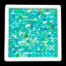 15 Cts 90 Pcs Néon Opale Ronde Cabochon 4mm Vert Bleu Vibrant Gemmes Libres