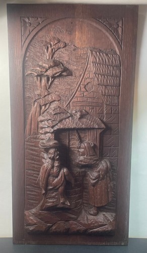 Panneau bois sculpté - panneau,
