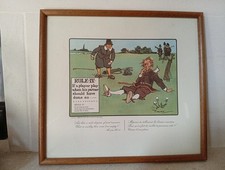 Imprimé Perrier Série Golf Charles Crombie Règle IV