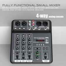 4 canaux USB Mixer Mixing Mixing Sound Board for Karaoke Party Meeting