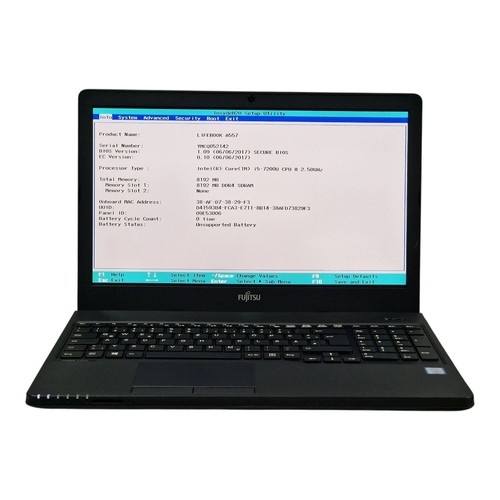 Fujitsu lifebook a557 7200u - a557, i5-7200u