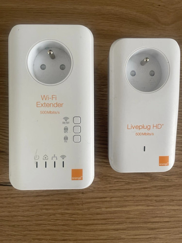 Deux prise cpl orange wifi - ,