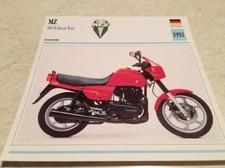 Carte moto MZ 500 R Saxon tour 500R 1992 collection Atlas Allemagne