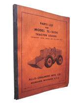 PARTS LIST for MODEL TL-16DA TRACTOR LOADER ALLIS-CHALMERS MFG CO MILWAUKEE USA