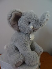 DOUDOU ELEPHANT  HISTOIRE D'OURS 25 CM PELUCHE GRISE