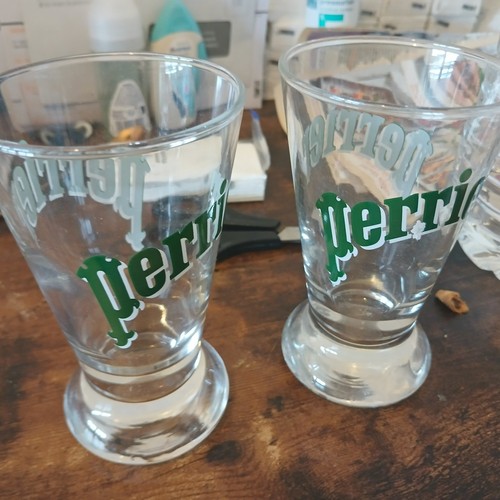 Lot verres perrier - verres,