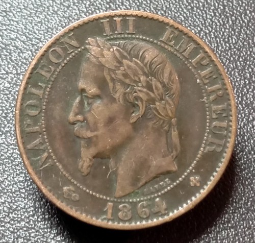 Centimes 1864 napoleon - 5, bb