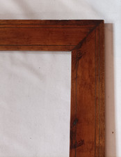 Cadre en Pitch Pin du début du XIXe siècle - feuillure 52 x 40,1 cm