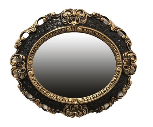Miroir mur noir or - miroir,
