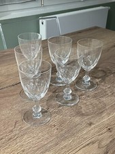 lot de 6 anciens verres à eau