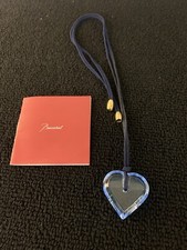 Collier cœur bleu ciel en