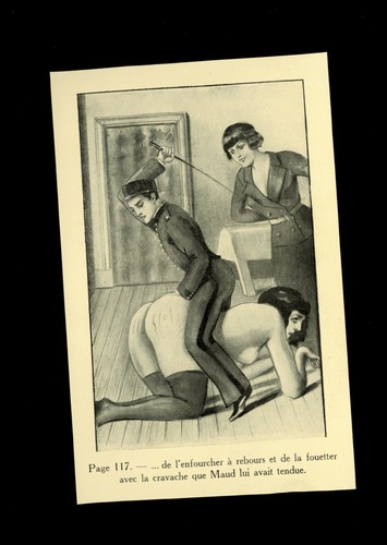 Gravure 1930 bdsm fessée - bdsm,