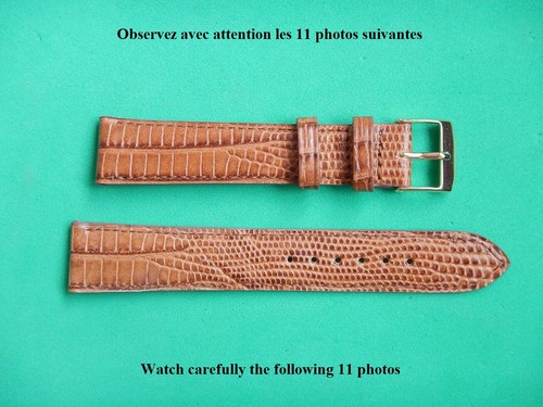 Bracelet cousu marron - 18, mm