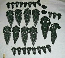 Dentelle Incrustation ancienne passementerie Napoléon III vêtements 