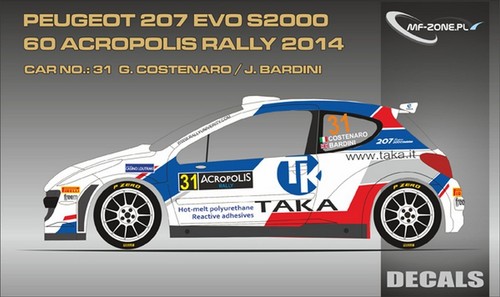 Decals peugeot 207 s2000 - 207,