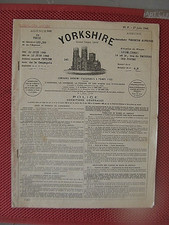 ++"544.20"  POLICE D ASSURANCE   YORKSHIRE  PARIS 1945