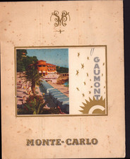 MONTE-CARLO (MONACO) CINEMA de plein air "GAUMONT" Programme Festivités en 1957
