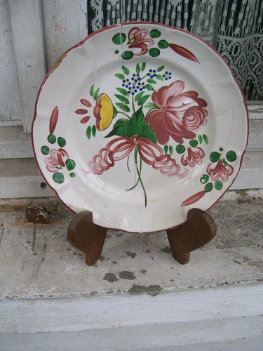 Assiette ancienne faience - , de