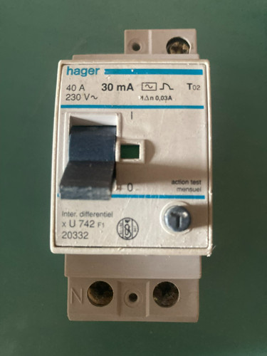 Interrupteur différentiel 40a - différentiel,