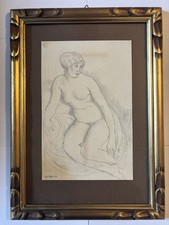 ancien Dessin Femme nue