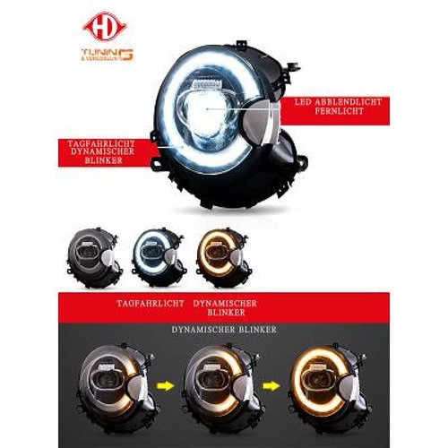 Jeu phares avant compatible - de,