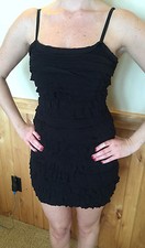 Bailey women black ruffle - 44, women's