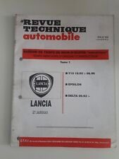 Revue technique Barème temps main d'œuvre mécanique Tome 1 LANCIA Y10 DELTA