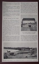 Document Pont flottant Cote d'Ivoire Abidjan    photo 1931