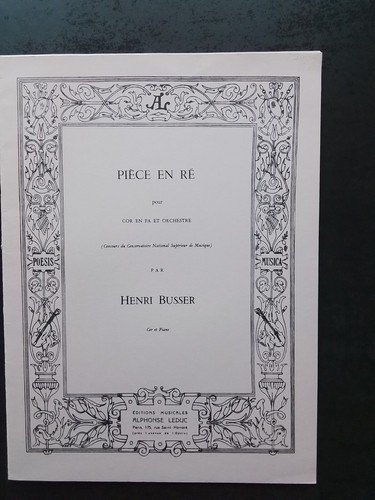 Partition henri busser - partition,