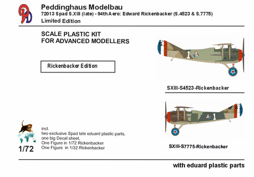 Peddinghaus decals 72013 - 72013, spad