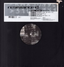 Résistance D Feel High Remixe 12" Vinyle Allemagne Planet Vision 1999 En Die Cut