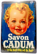 PLAQUE METAL Tôlée PUB SAVON