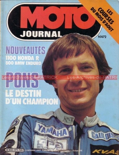 Moto journal 472 patrick - moto,